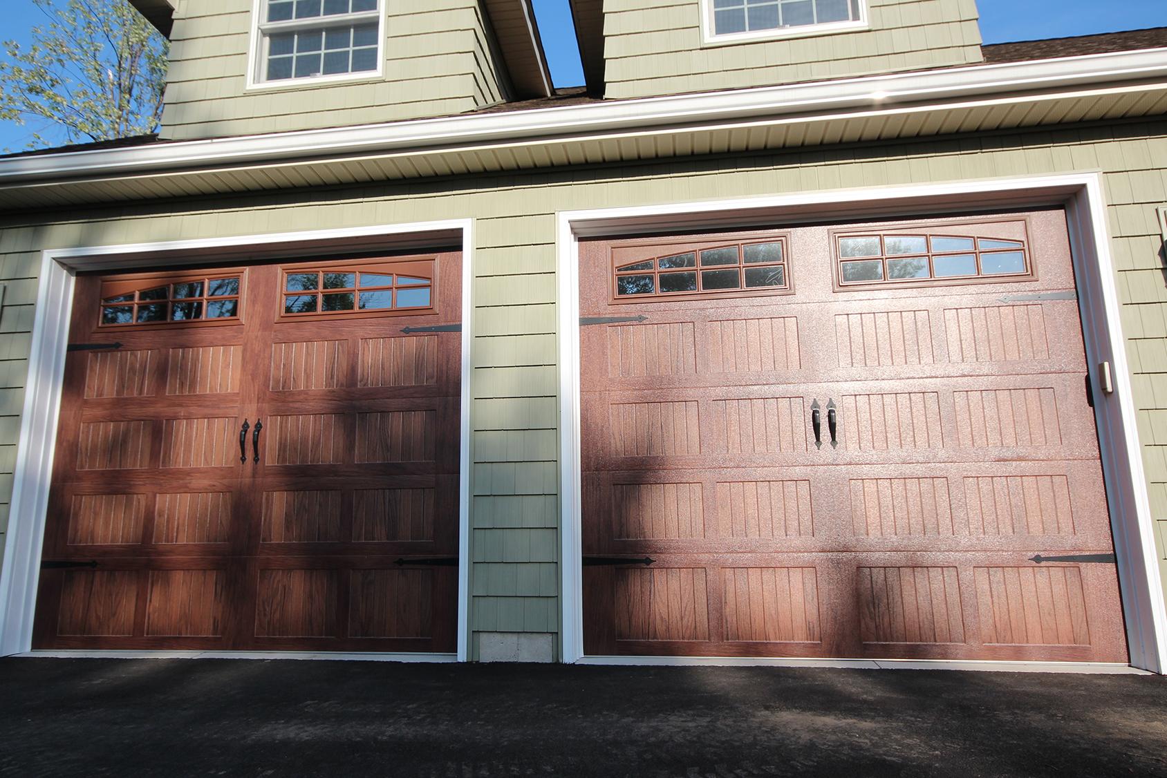 9x8 Carriage House Dark Oak w-2pc Arched Stockton Dec Inserts