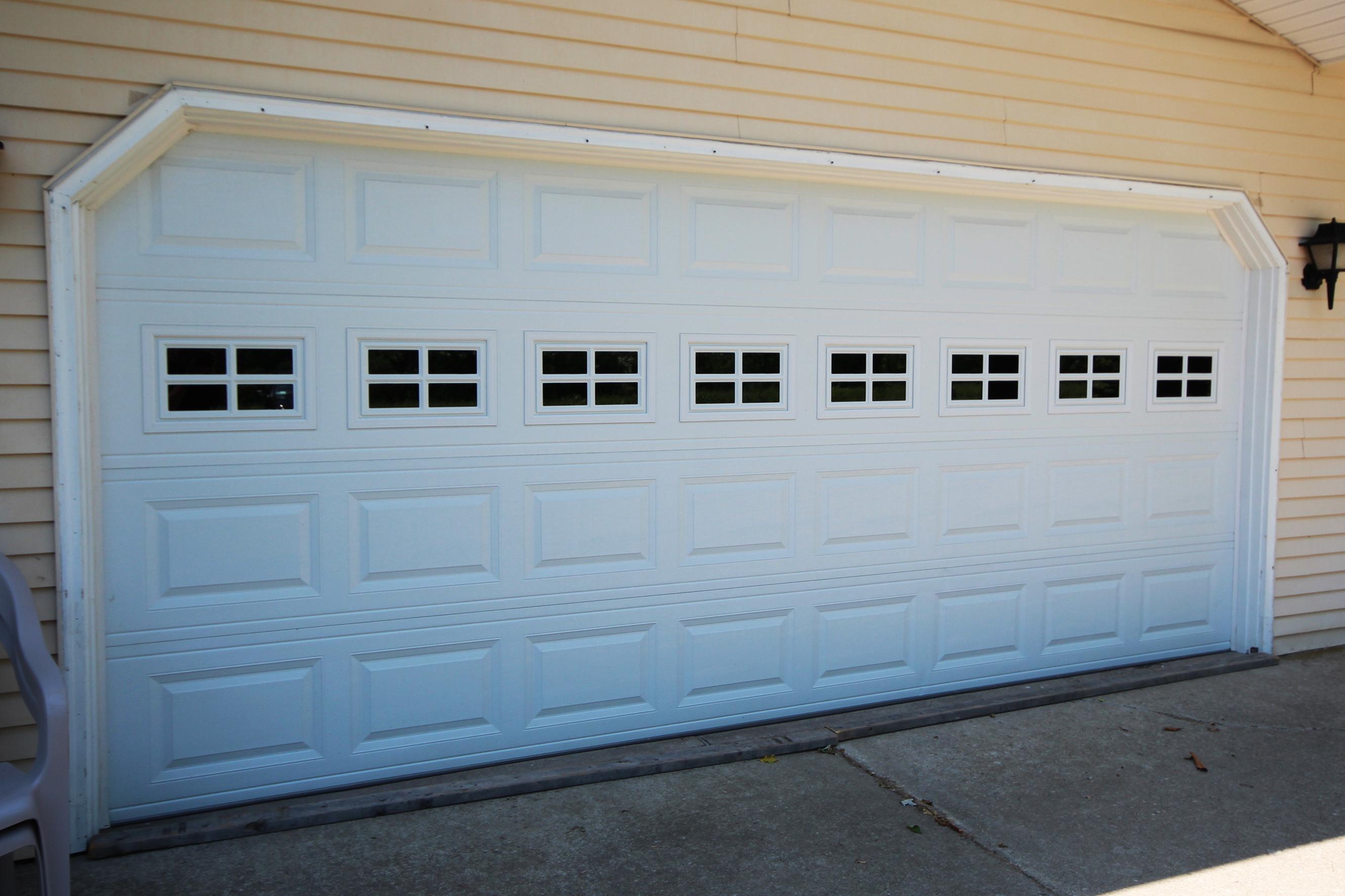 16x7 Raised Panel Door w-Stockton Decorative Inserts