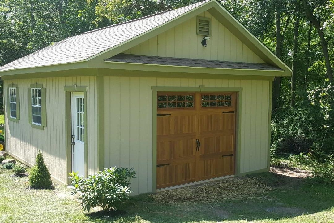 Stamped Carriage House in Cedar Woodtones and Stockton Windows